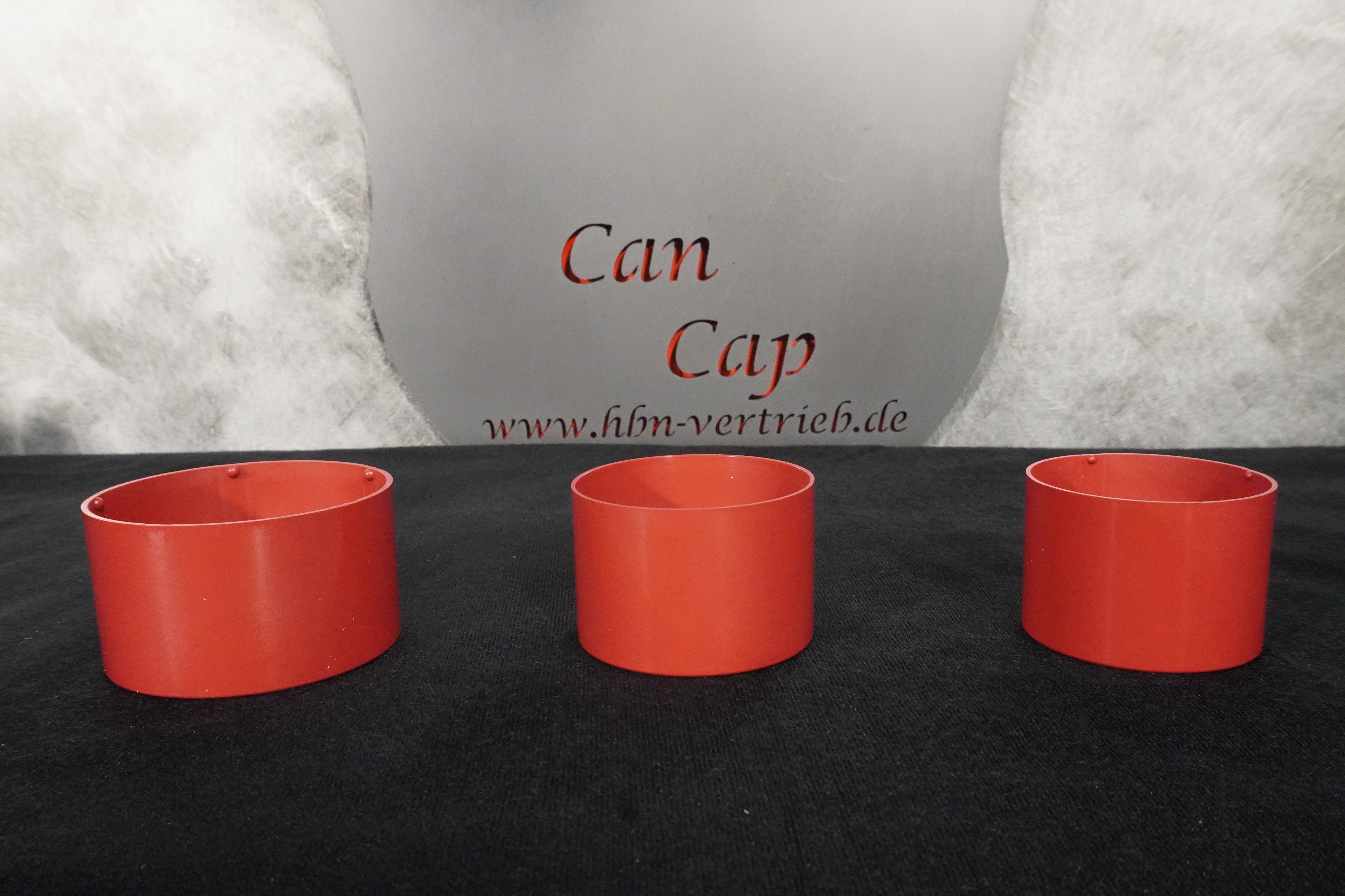 Can Cap 3er Set Rot für Dosendurchmesser ca.(Groß 68mm, Mittel 58mm, Klein 54mm)