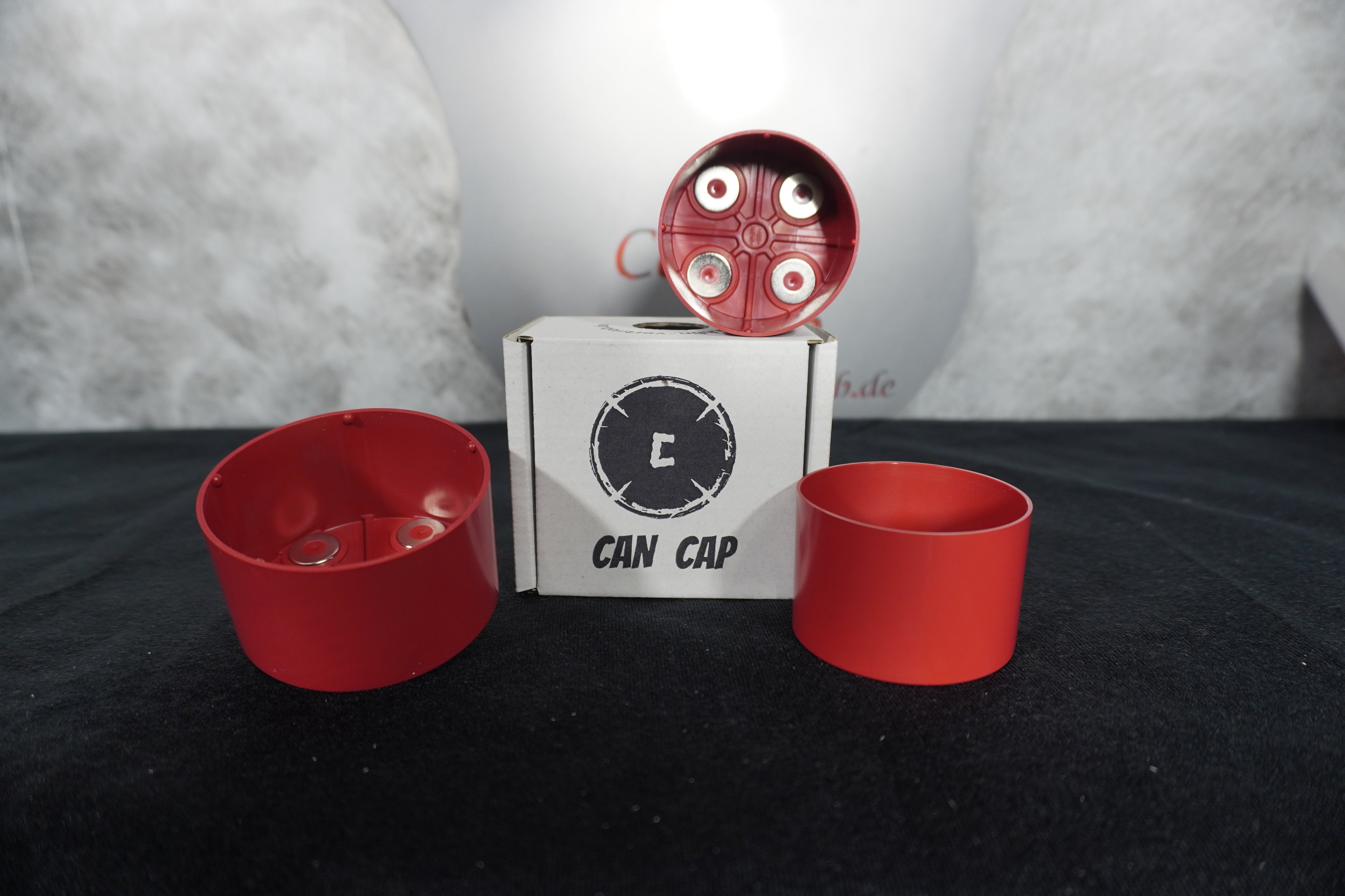 Can Cap 3er Set Rot für Dosendurchmesser ca.(Groß 68mm, Mittel 58mm, Klein 54mm)