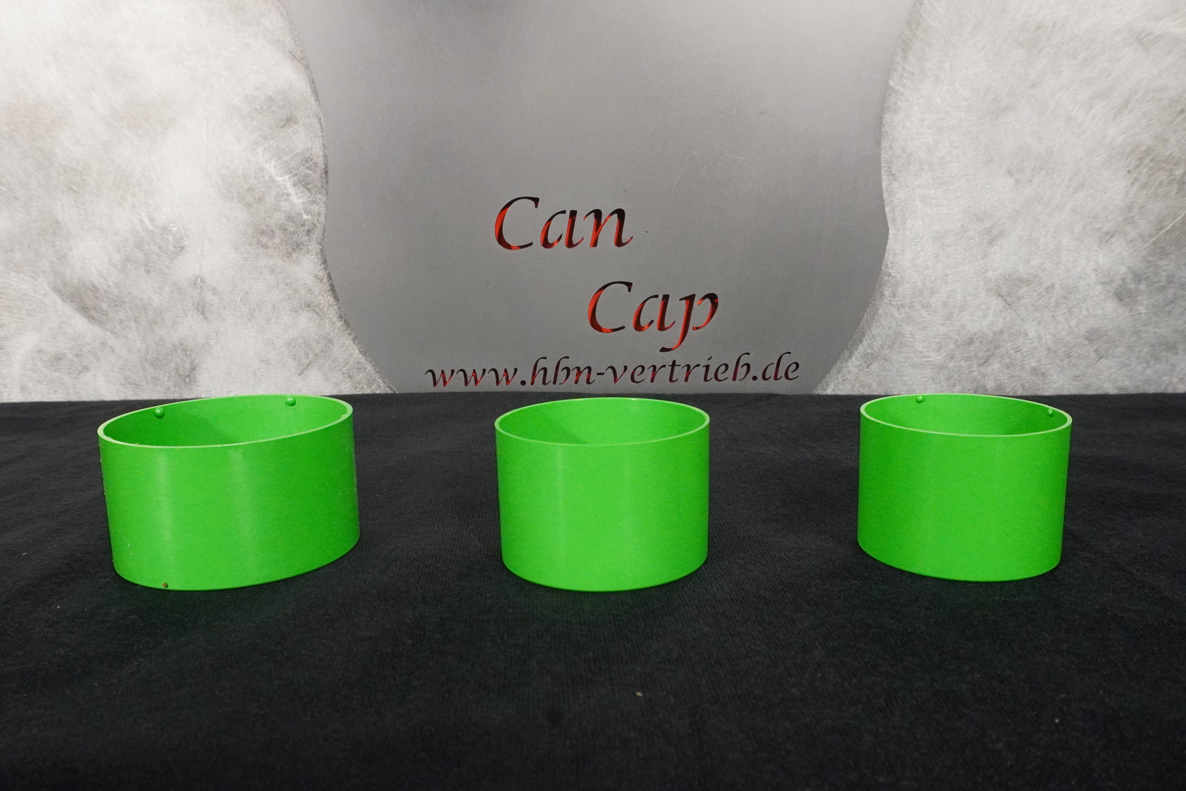 Can Cap 3er Set Grün für Dosendurchmesser ca.(Groß 68mm, Mittel 58mm, Klein 54mm)